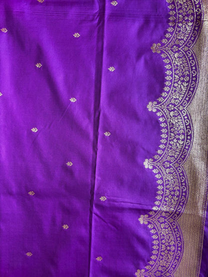 Puple silk saree