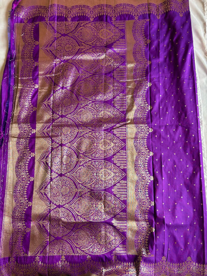 Puple silk saree