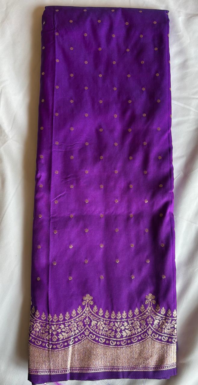 Puple silk saree