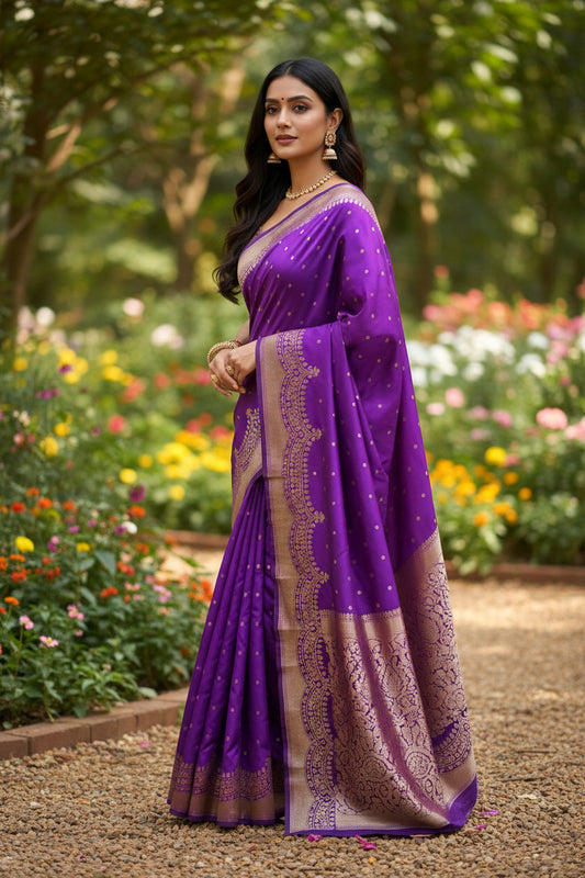 Mangali Purple Saree