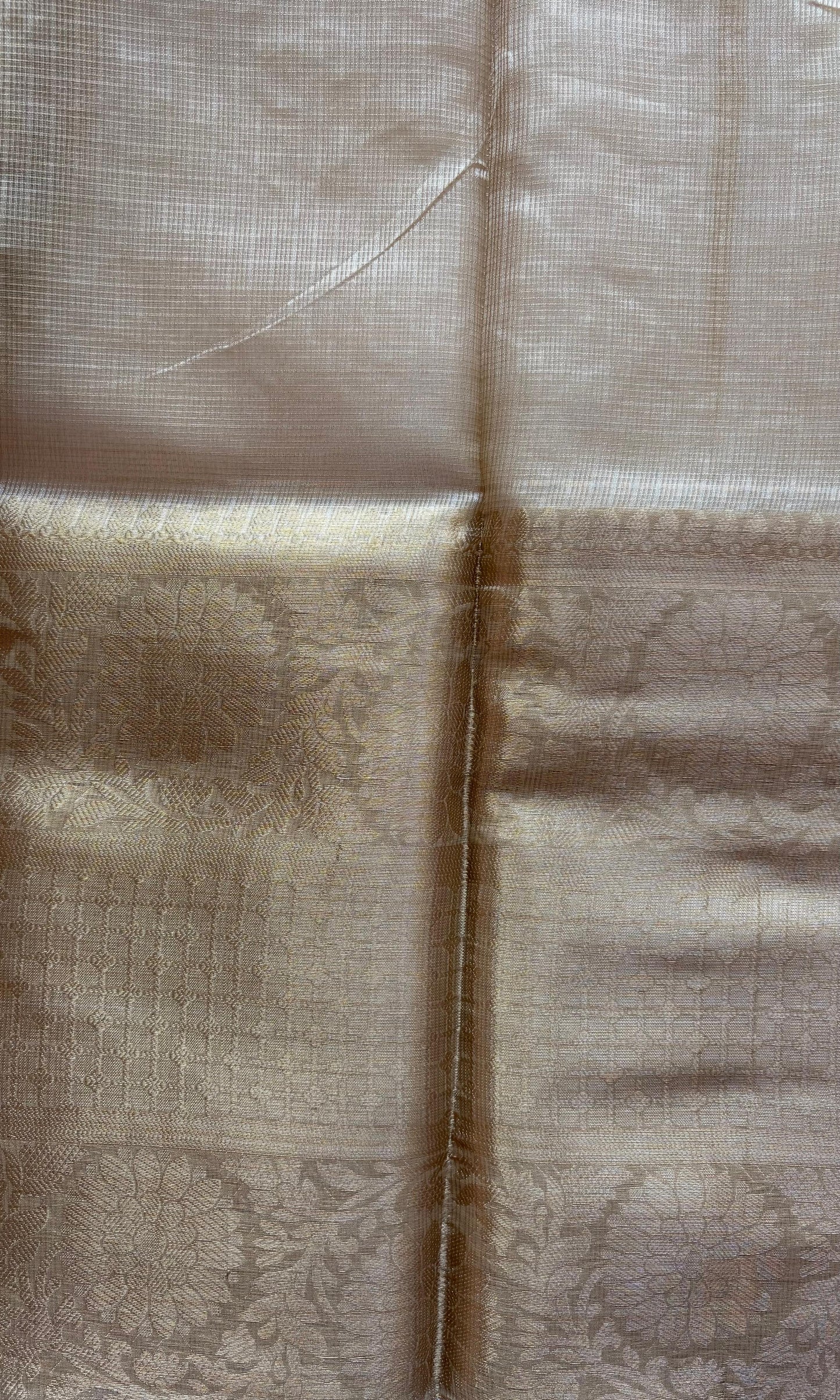 White Tissue Saree