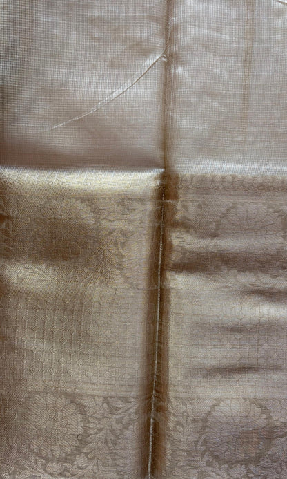 White Tissue Saree