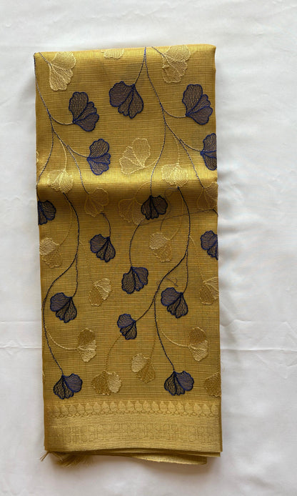 White Tissue Saree