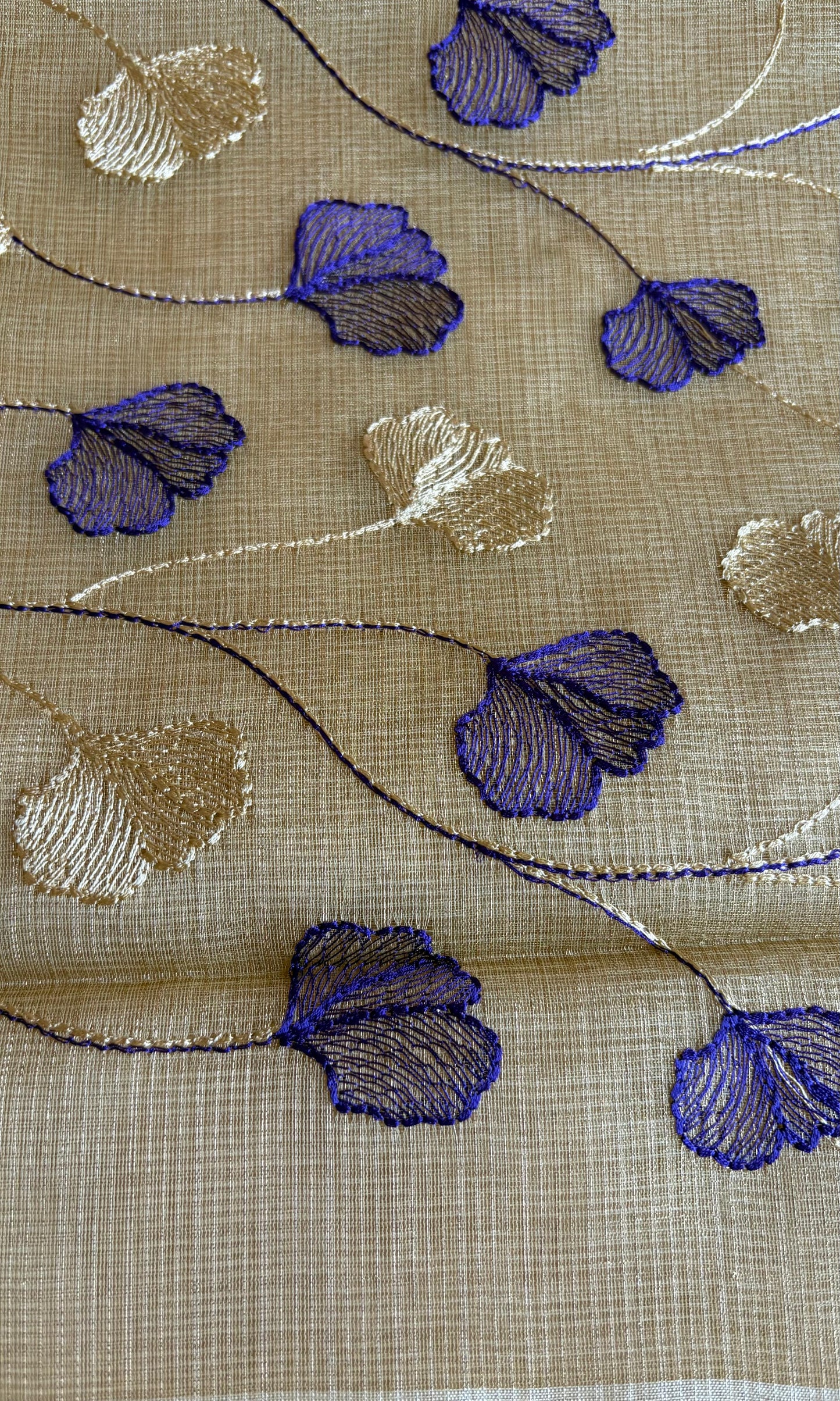 White Tissue Saree