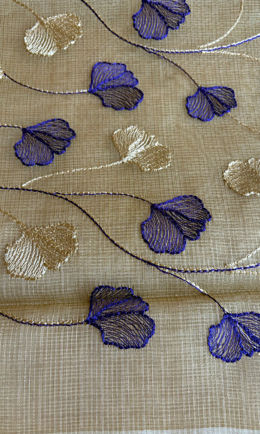 White Tissue Saree