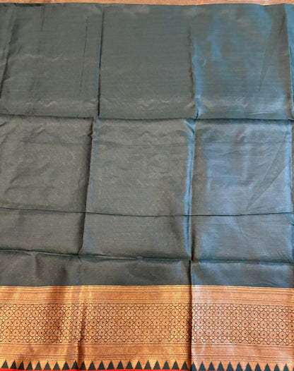Green silk saree