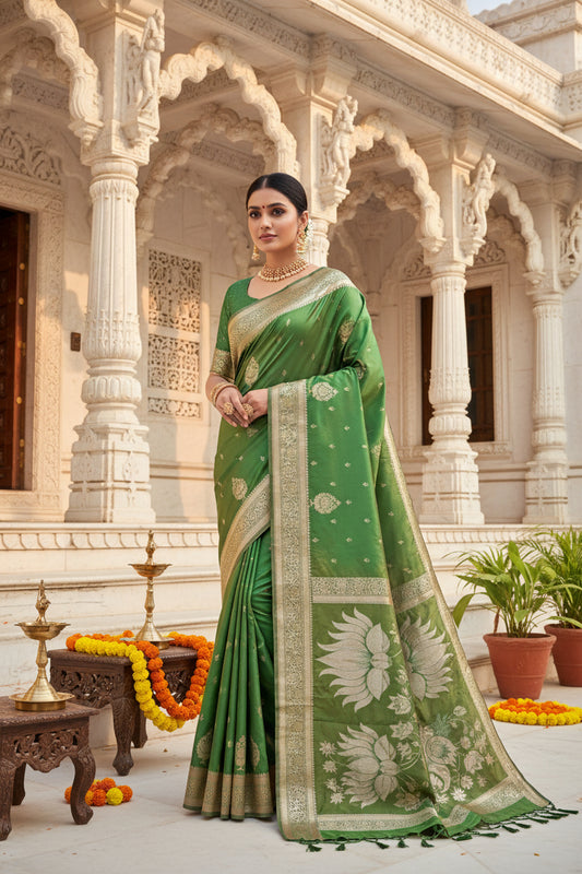 Exclusive Green Color Saree