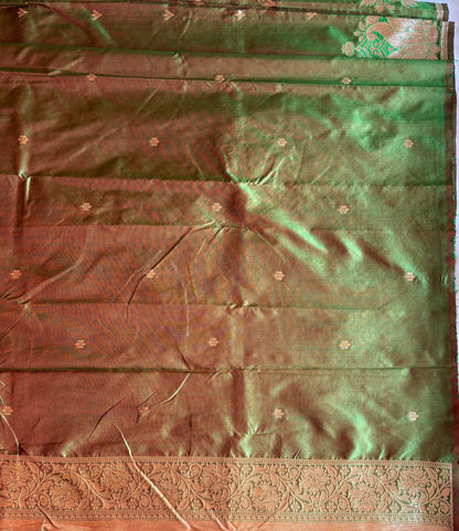 Green silk saree
