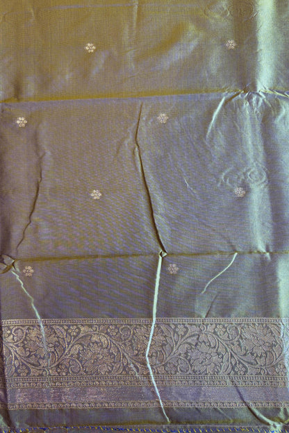 Green silk saree
