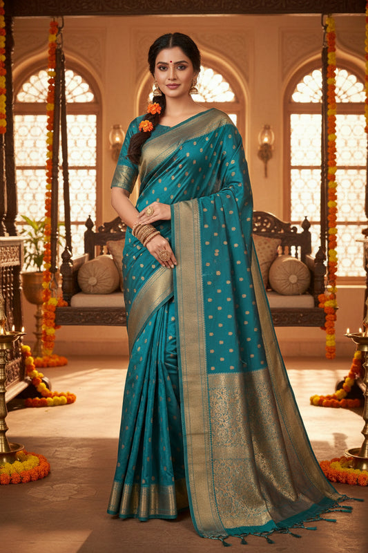 Rajmata Peacock color Paithani