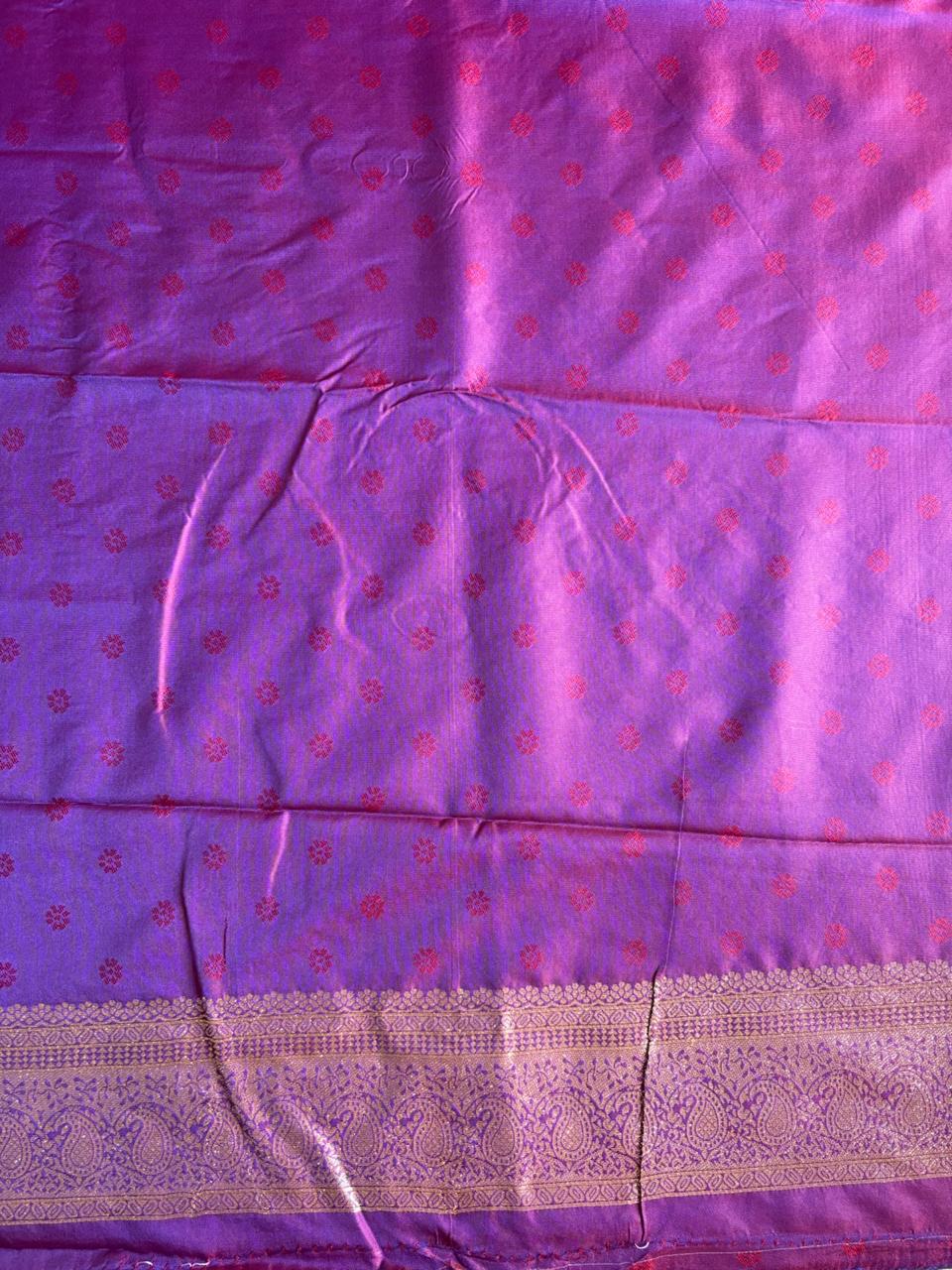 Purple silk saree 