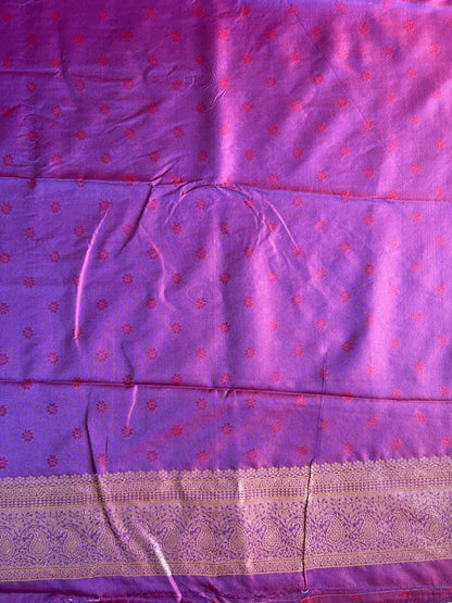 Purple silk saree 