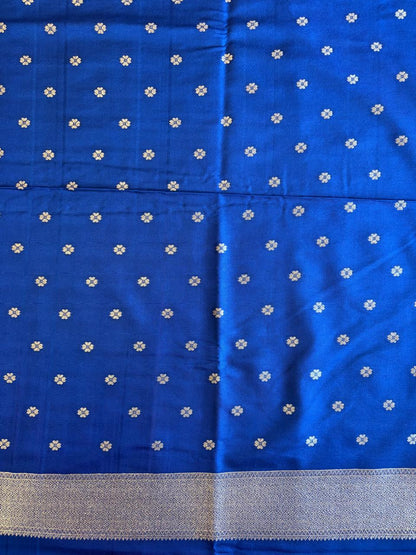 Blue silk saree