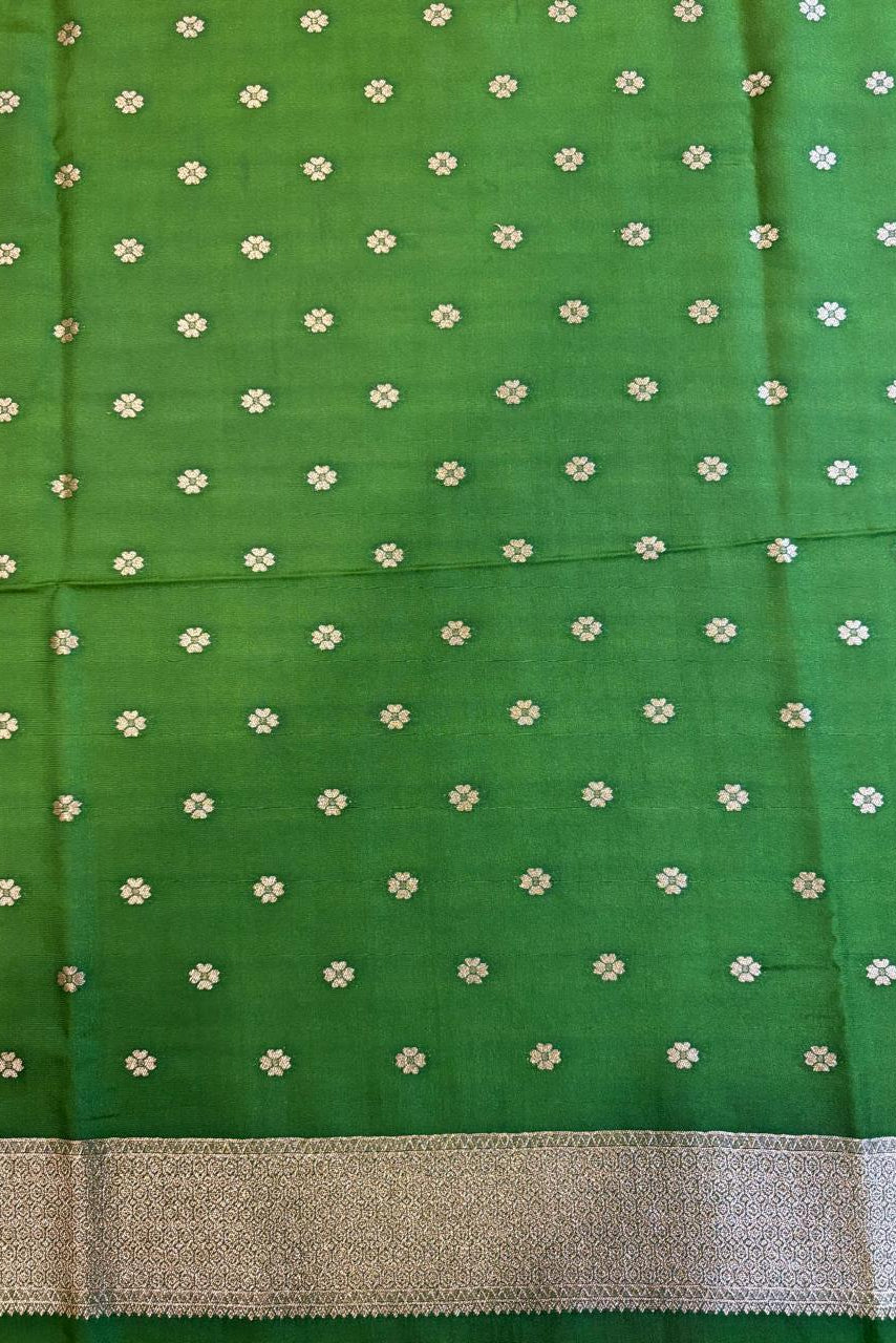 Mehandi   color silk saree
