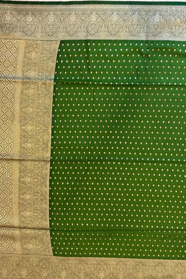 Mehandi   color silk saree