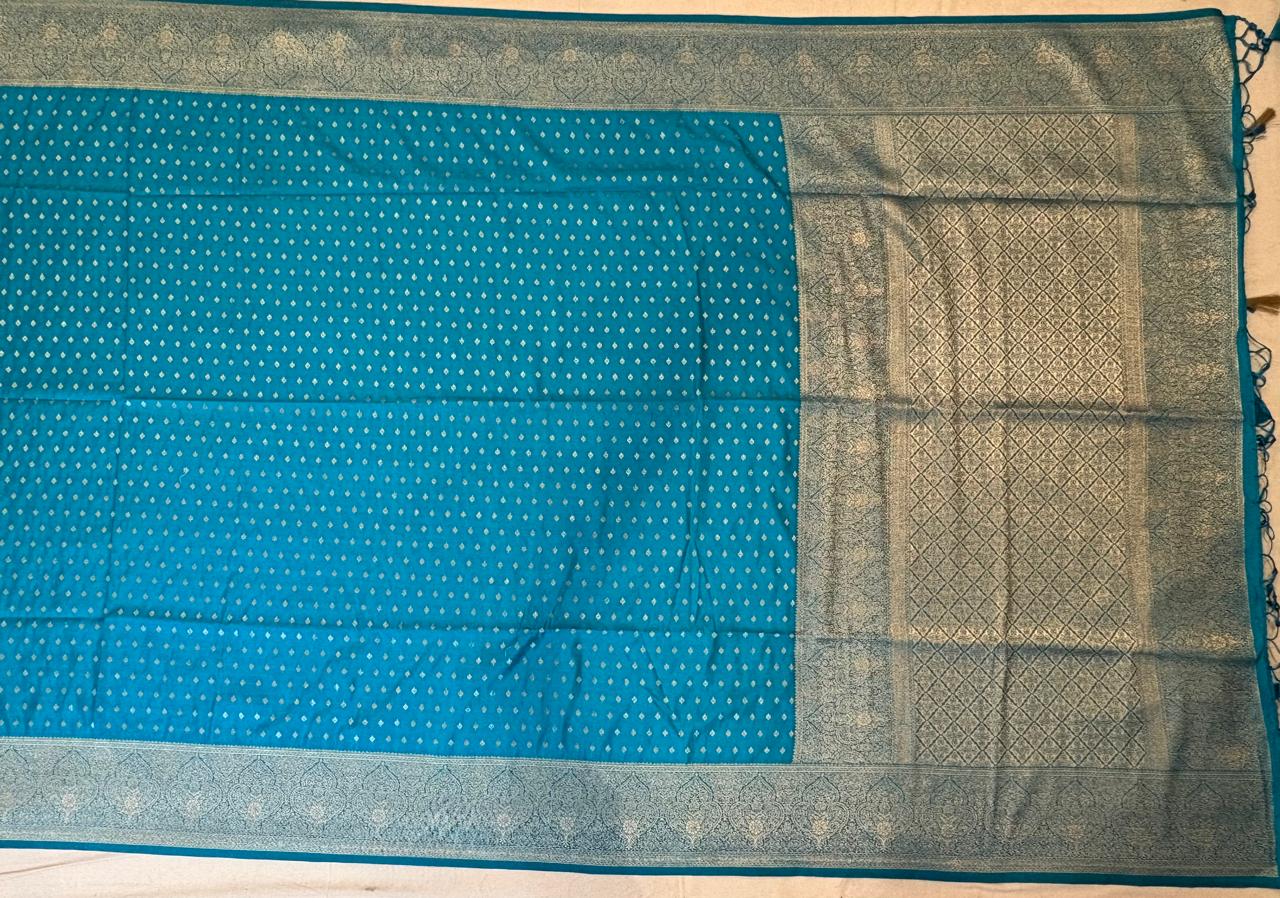 Rubi Blue Color Saree