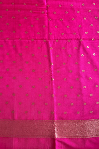 Pink color silk saree 