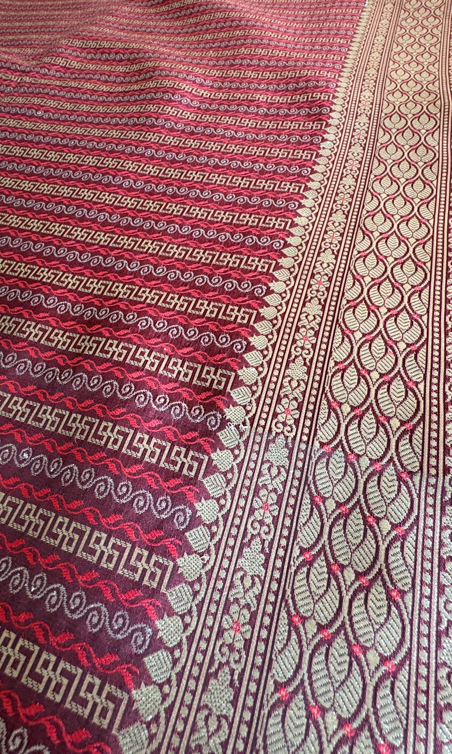 Maroon Saree