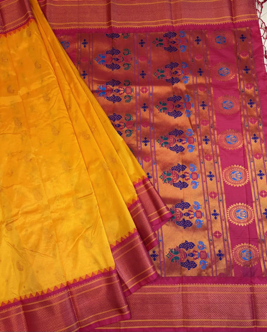 Monalisa yellow Saree