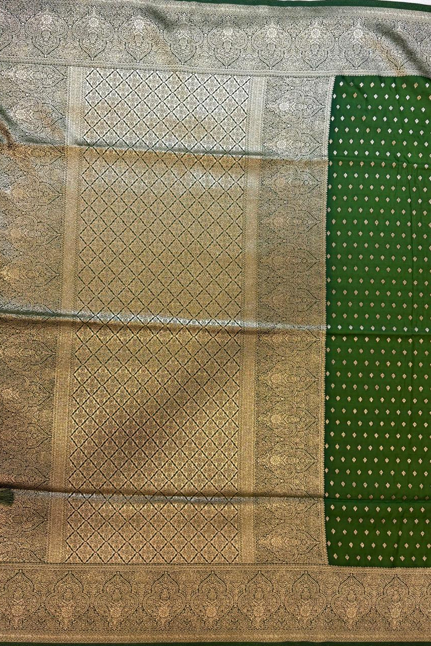 Mehandi   color silk saree
