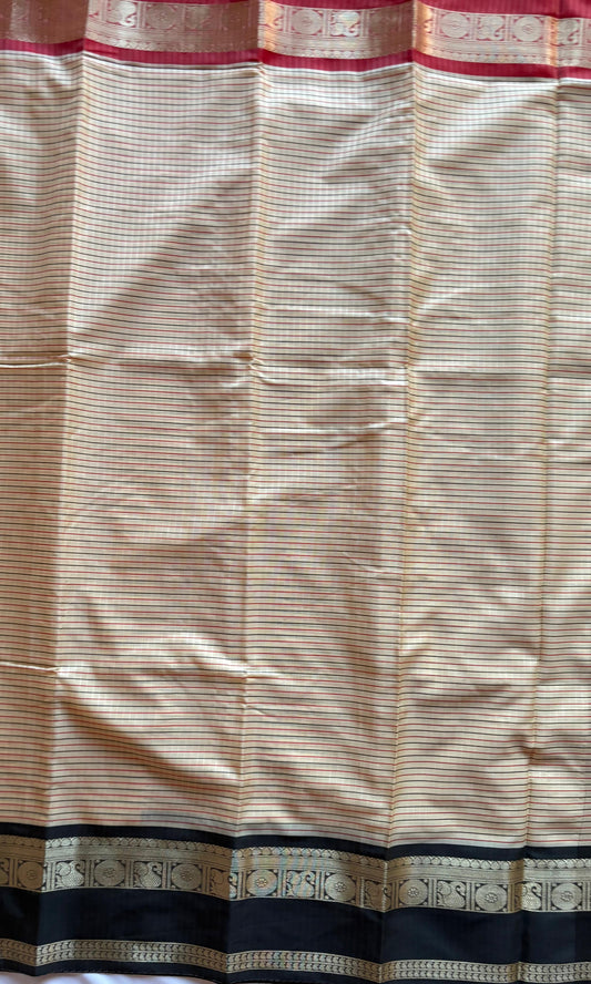 Off White Saree