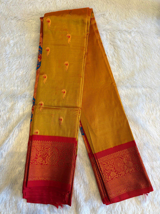 Mustard Gold Paithani