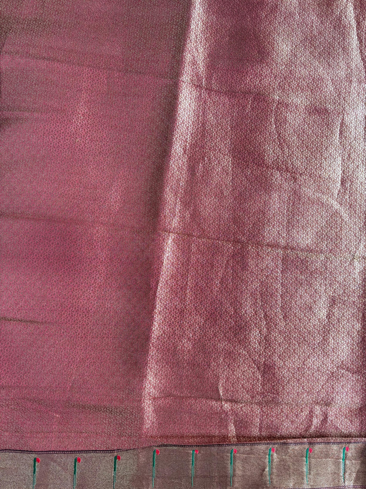 Pink Tissue Paithani