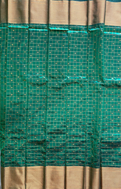 peacock Green Kalanjali Paithani