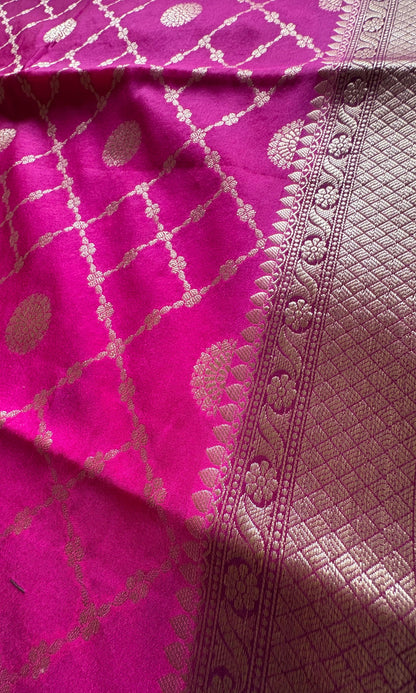 Pink Mashru Saree