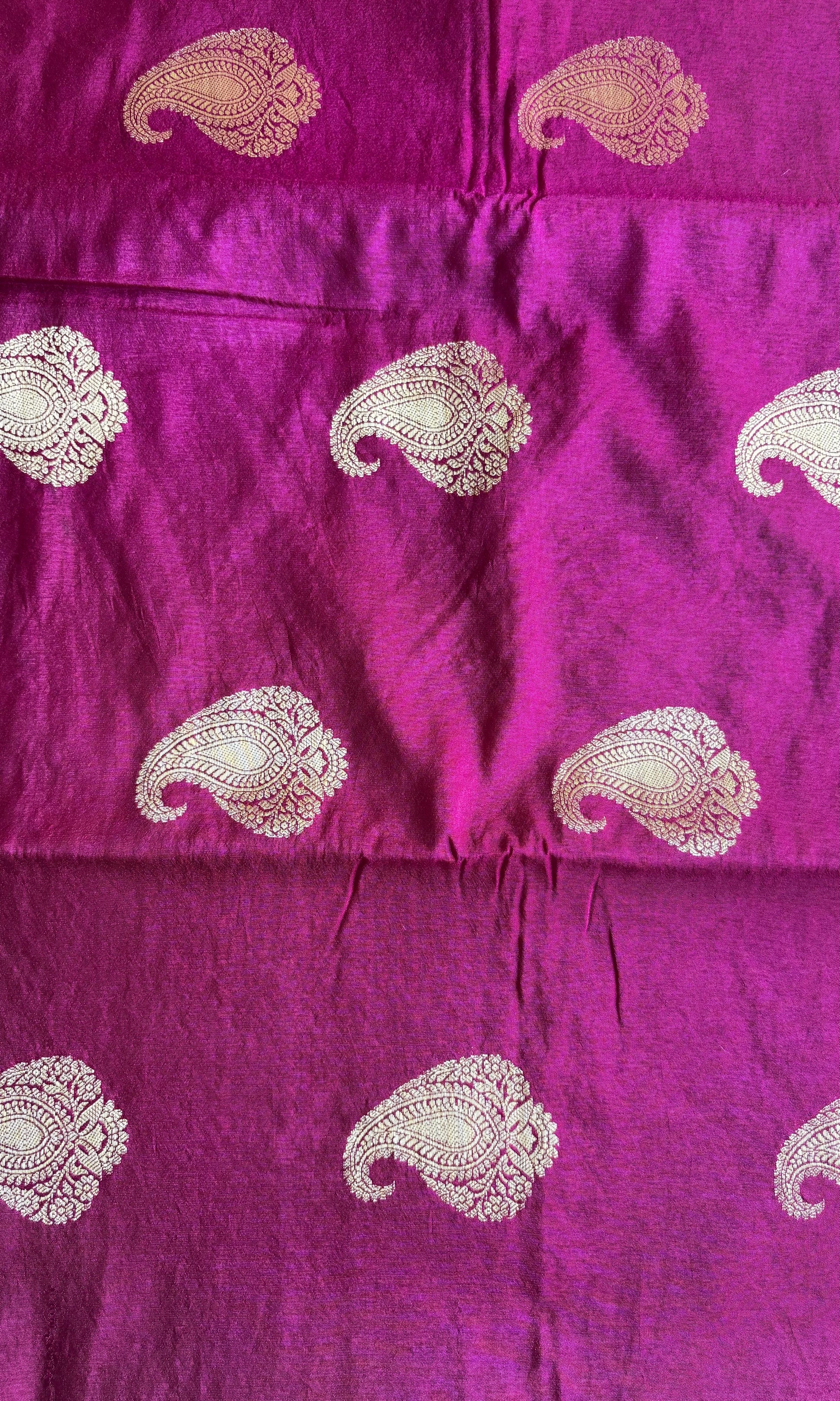 Banarsi pink silk saree