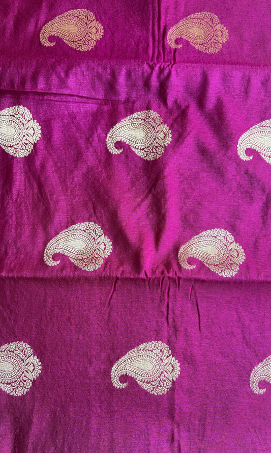 Banarsi pink silk saree
