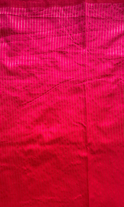 Pink Banarasi silk saree