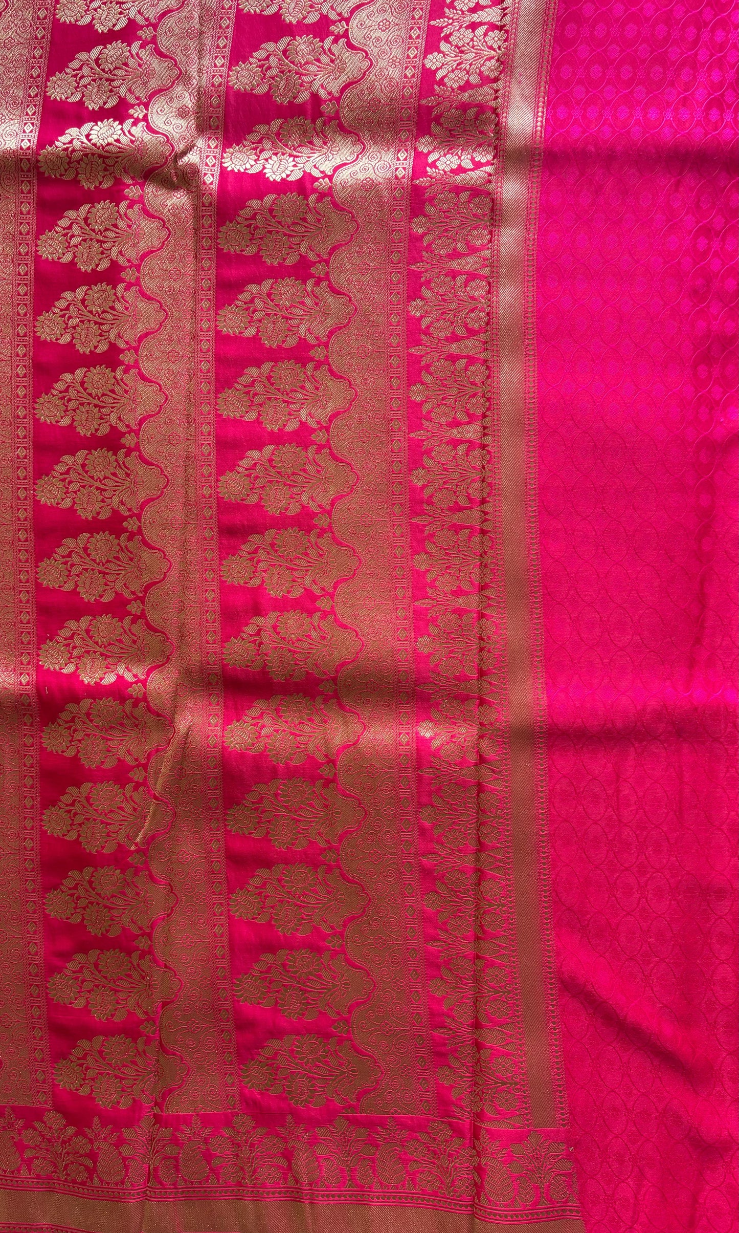 Banarasi Mashru Pink Saree