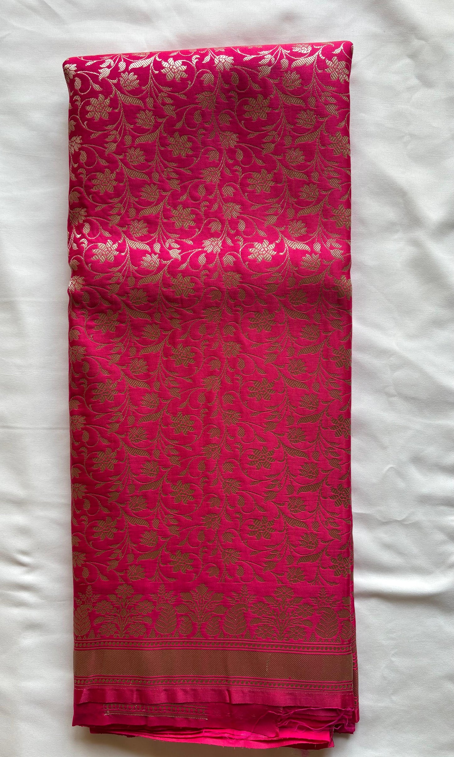Banarasi Mashru Pink Saree