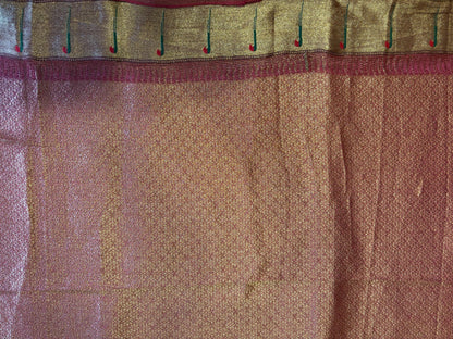 Blue Tissue silk Paithani