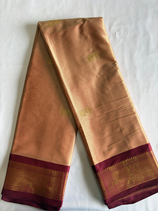 Coffee colour Paithani