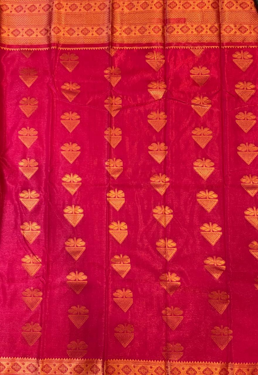 Red silk saree