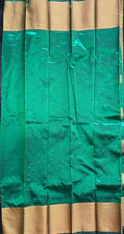 peacock Green Kalanjali Paithani
