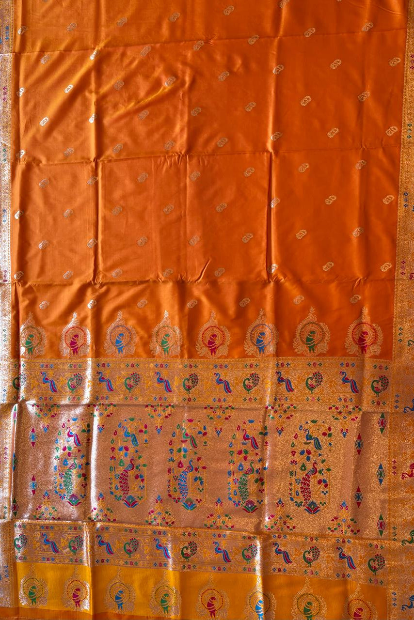 Kalawati Orange Saree