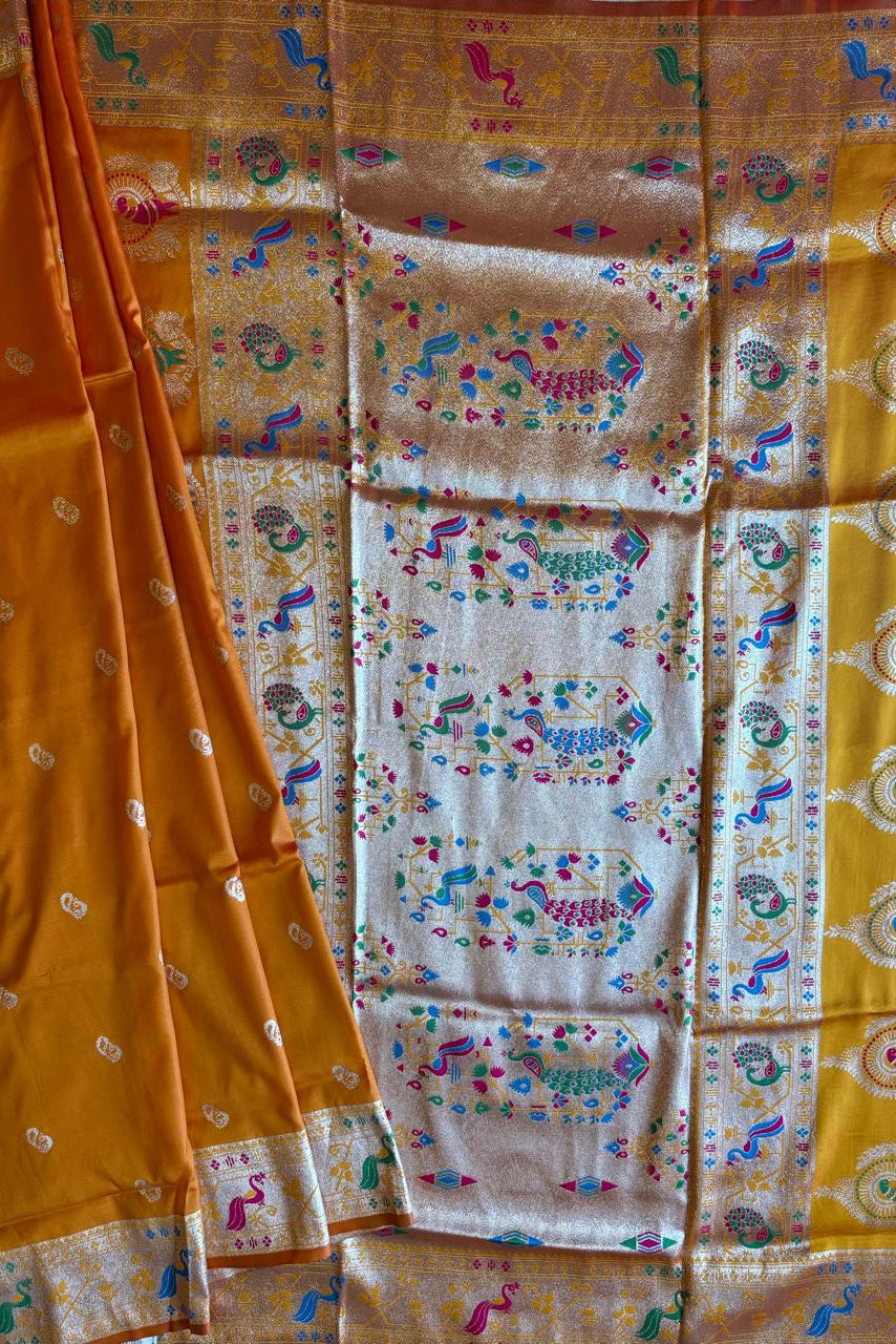 Kalawati Orange Saree