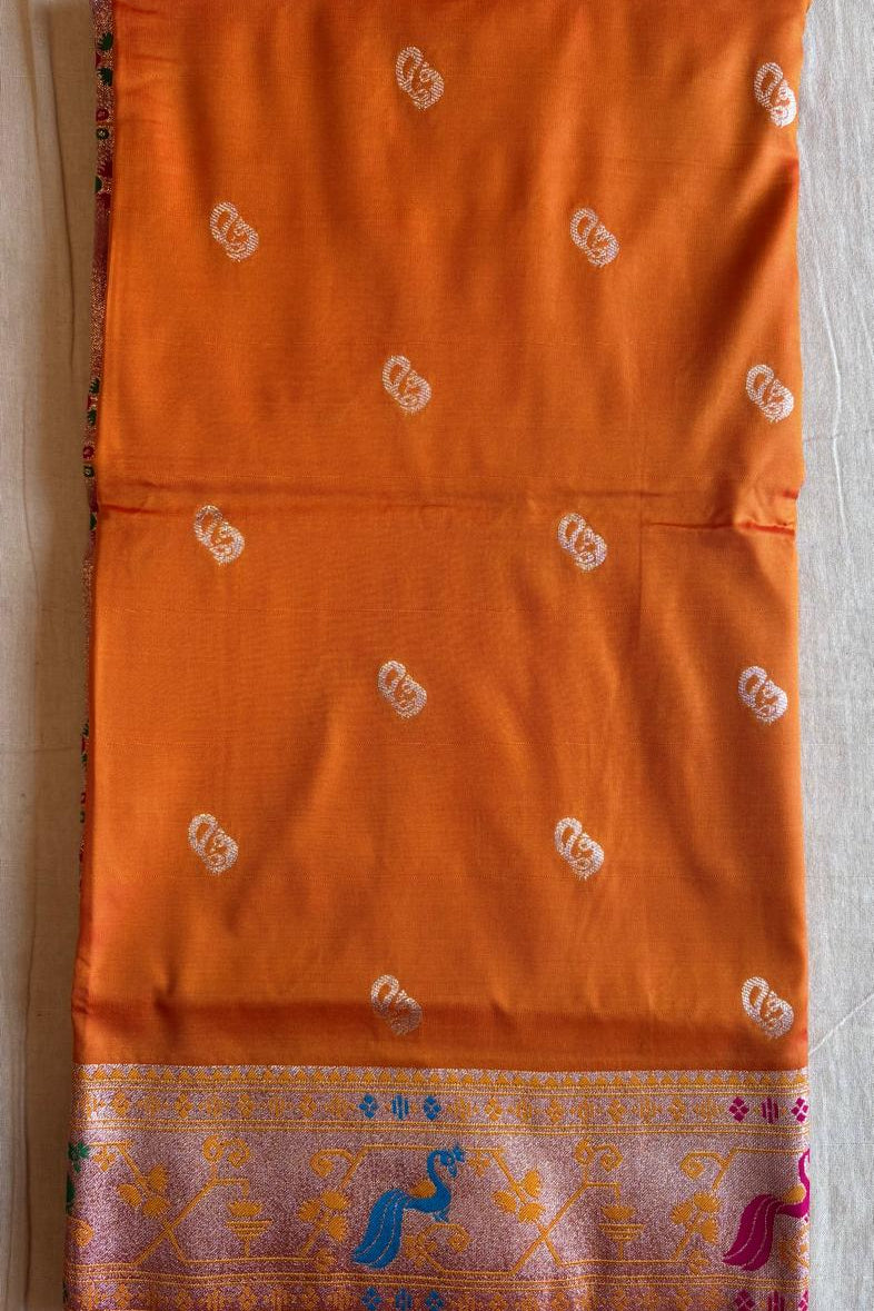 Kalawati Orange Saree