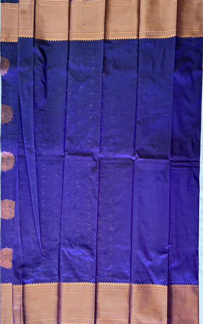 Blue colour Kalanjali Paithani