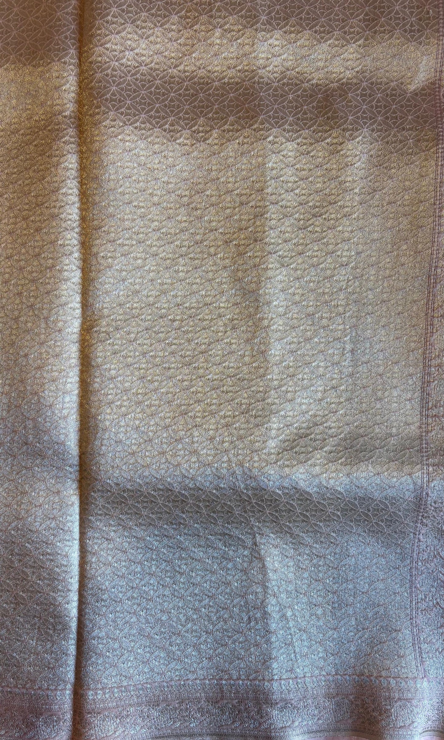 Banarasi lavendor color kora organza silk saree