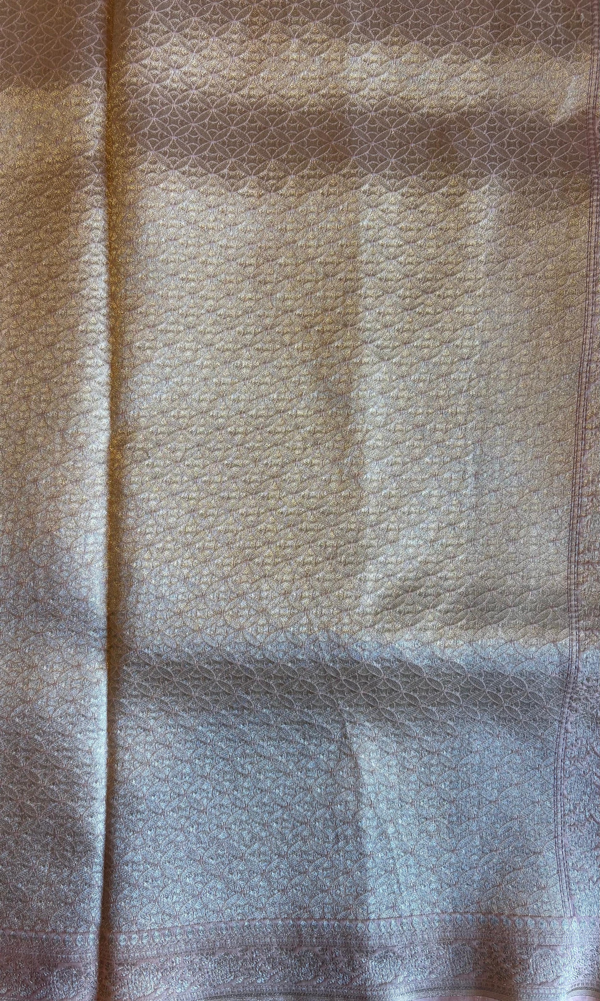 Banarasi lavendor color kora organza silk saree
