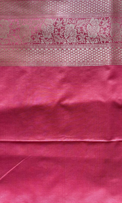 Banarasi light pink mashru silk saree