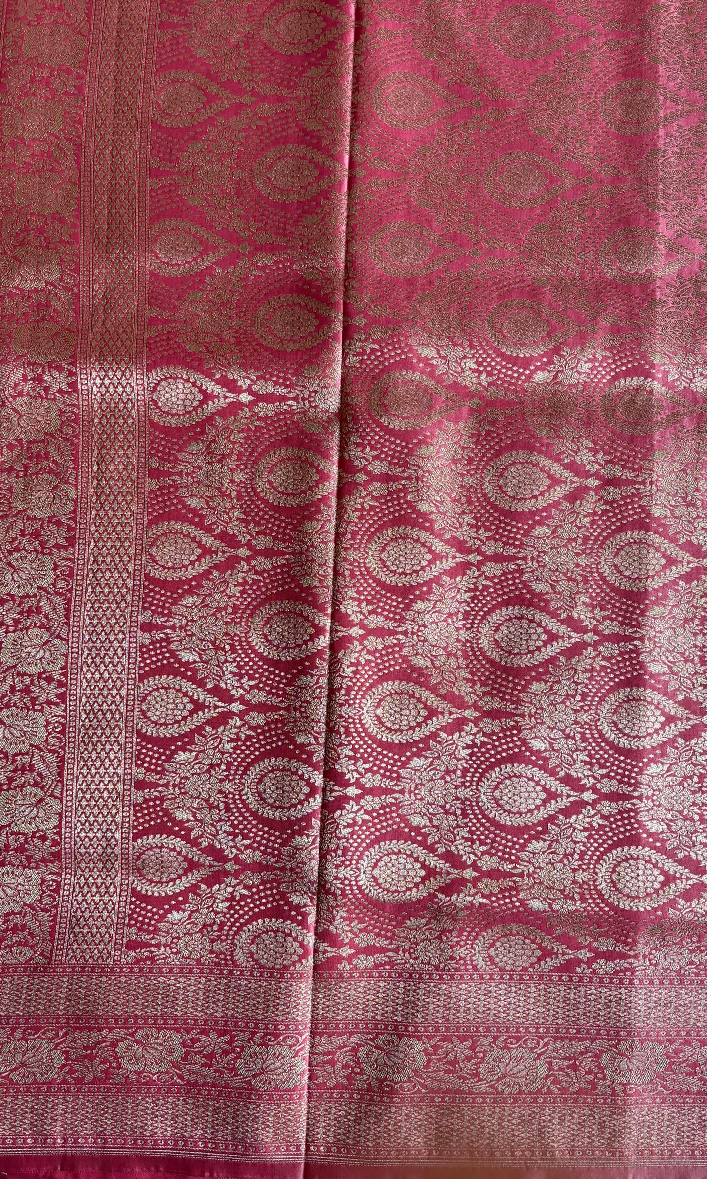 Banarasi light pink mashru silk saree