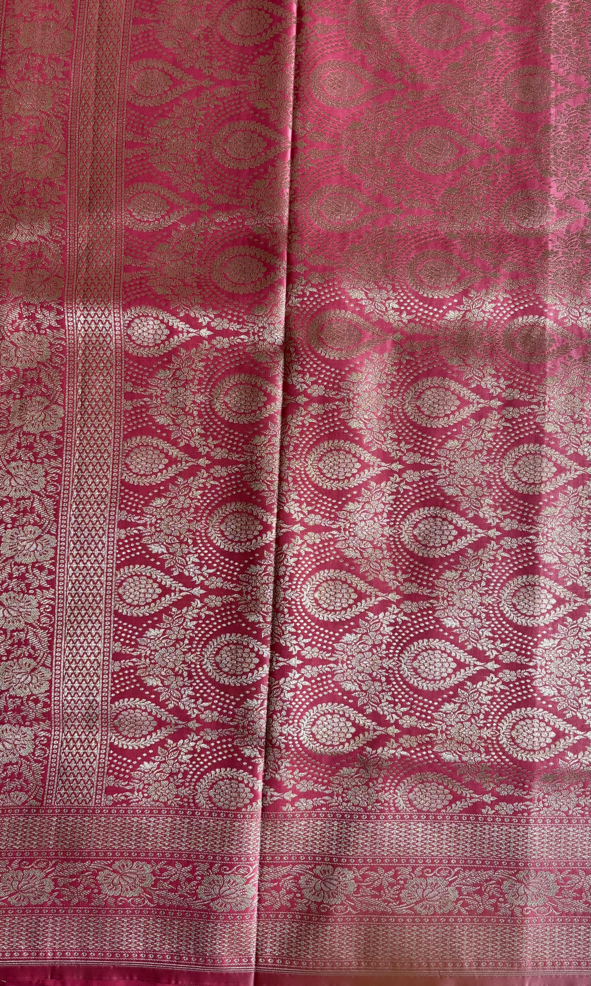 Banarasi light pink mashru silk saree