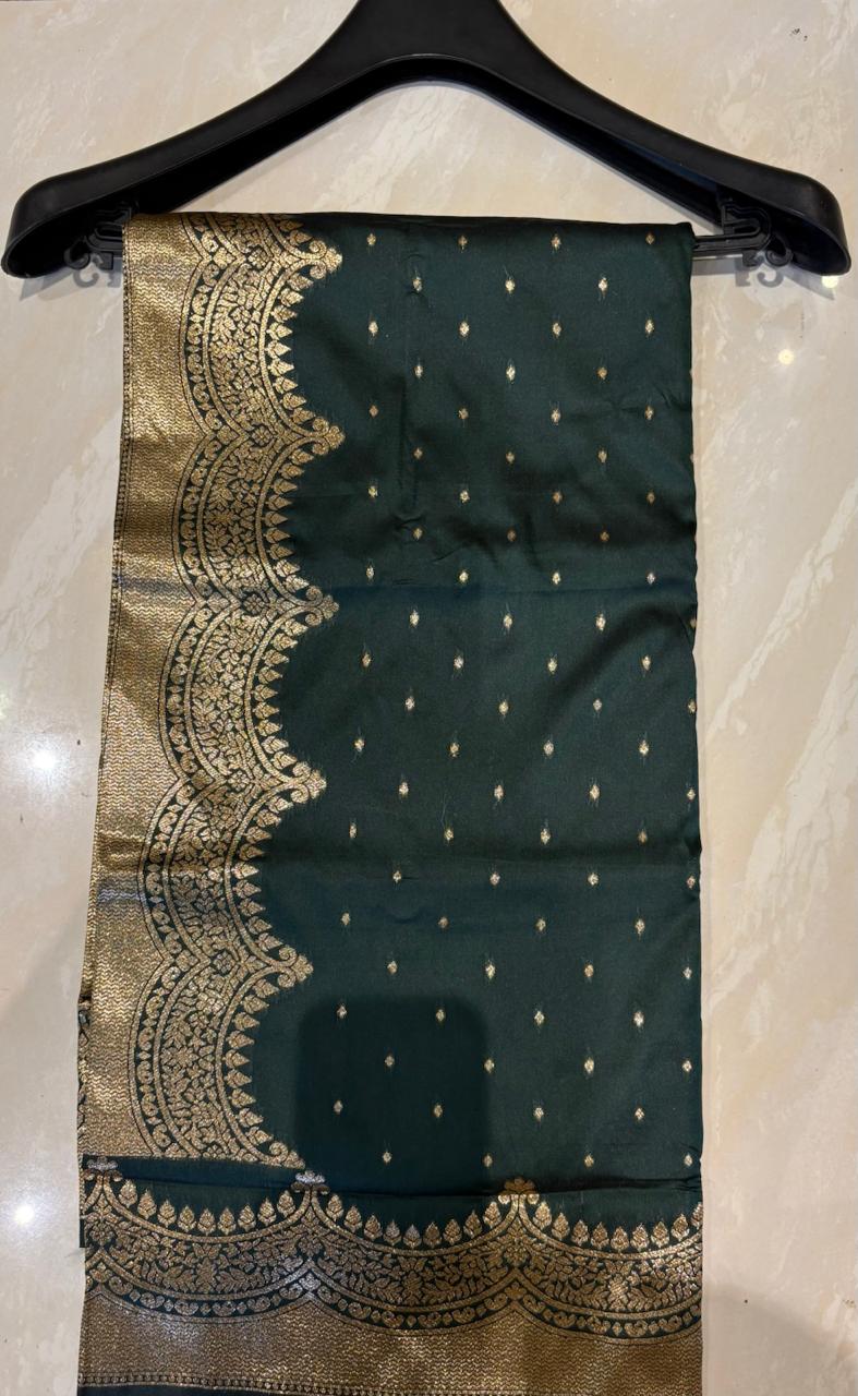 Green silk saree
