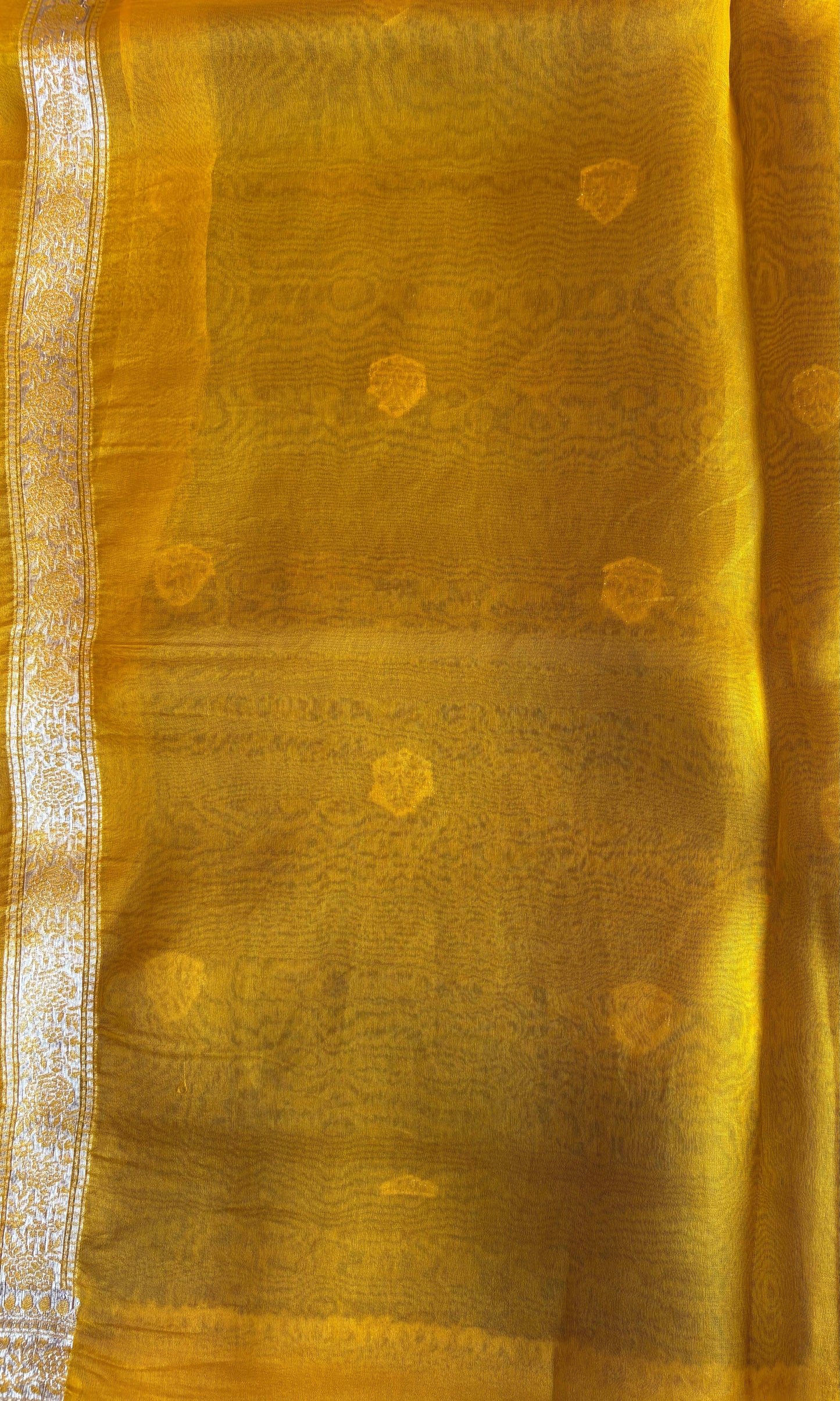 Banarasi dark maroon kora organza saree