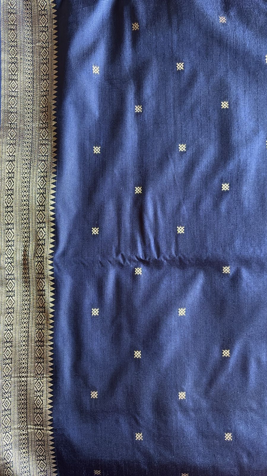 Blue silk saree
